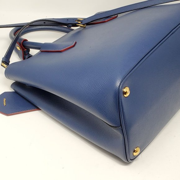 Prada Double Cuir Medium Saffiano Crossbody Bag - Picture 11 of 16